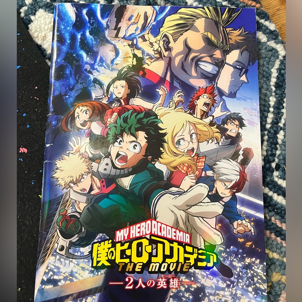 My Hero Academia Movie book. Japanese Anime
